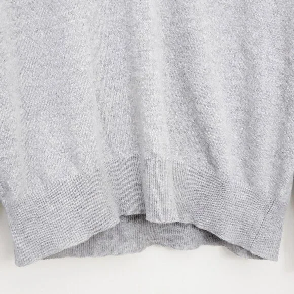 Gwyn Goop G. Label V Neck Merino Wool Sweater Grey Small